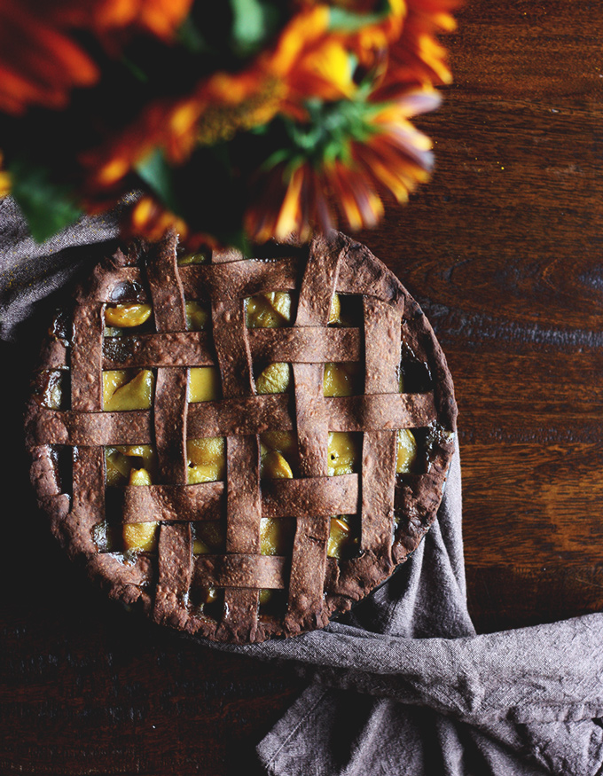 Chocolate Buckwheat Pear Pie | BAKED the blog
