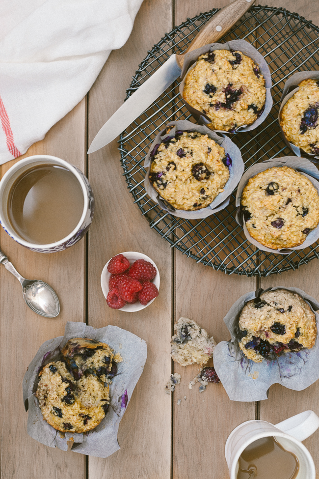 Berry-Packed Macaroon Muffins