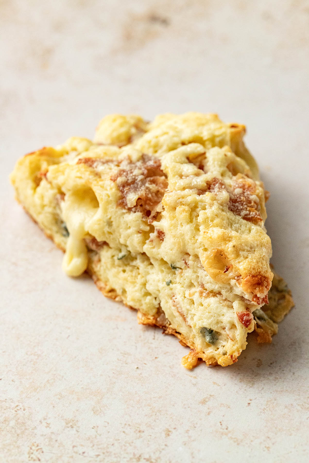 Close up of one scone.