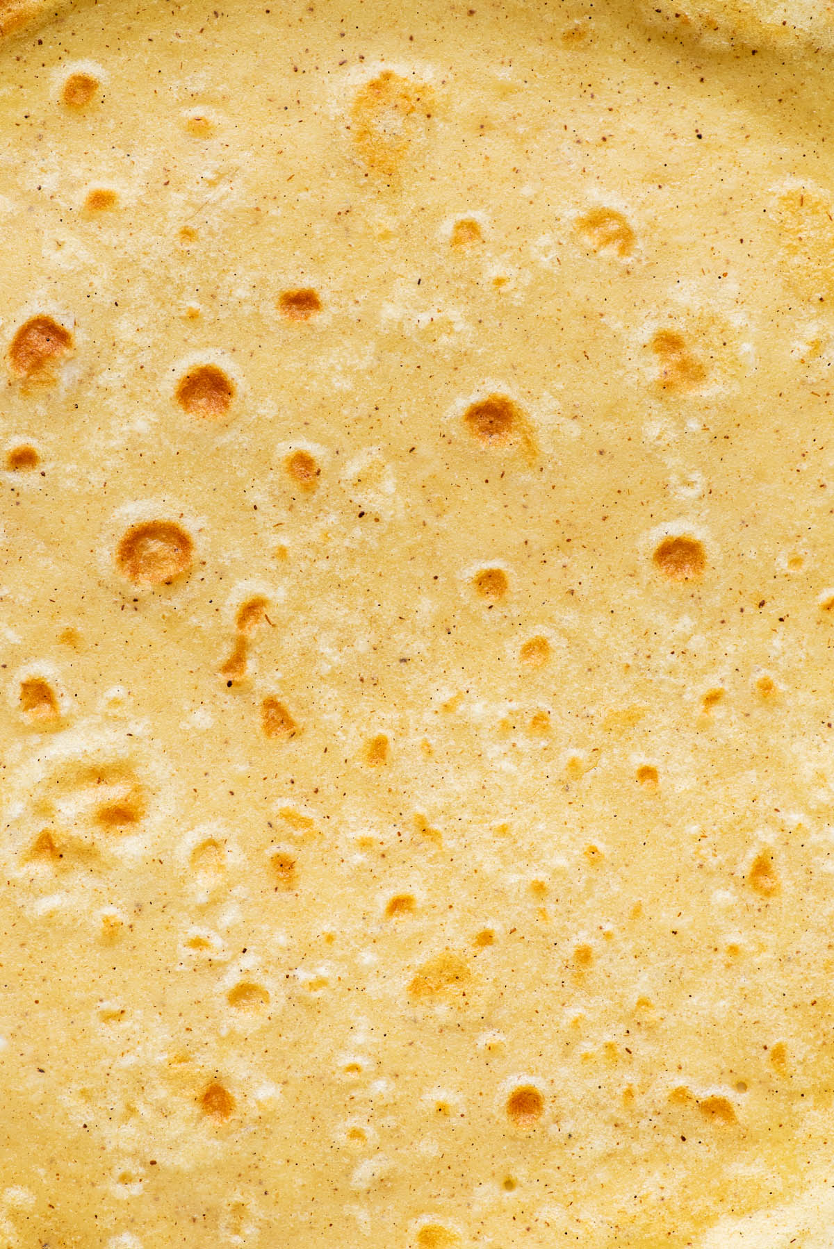Close up of a crepe.