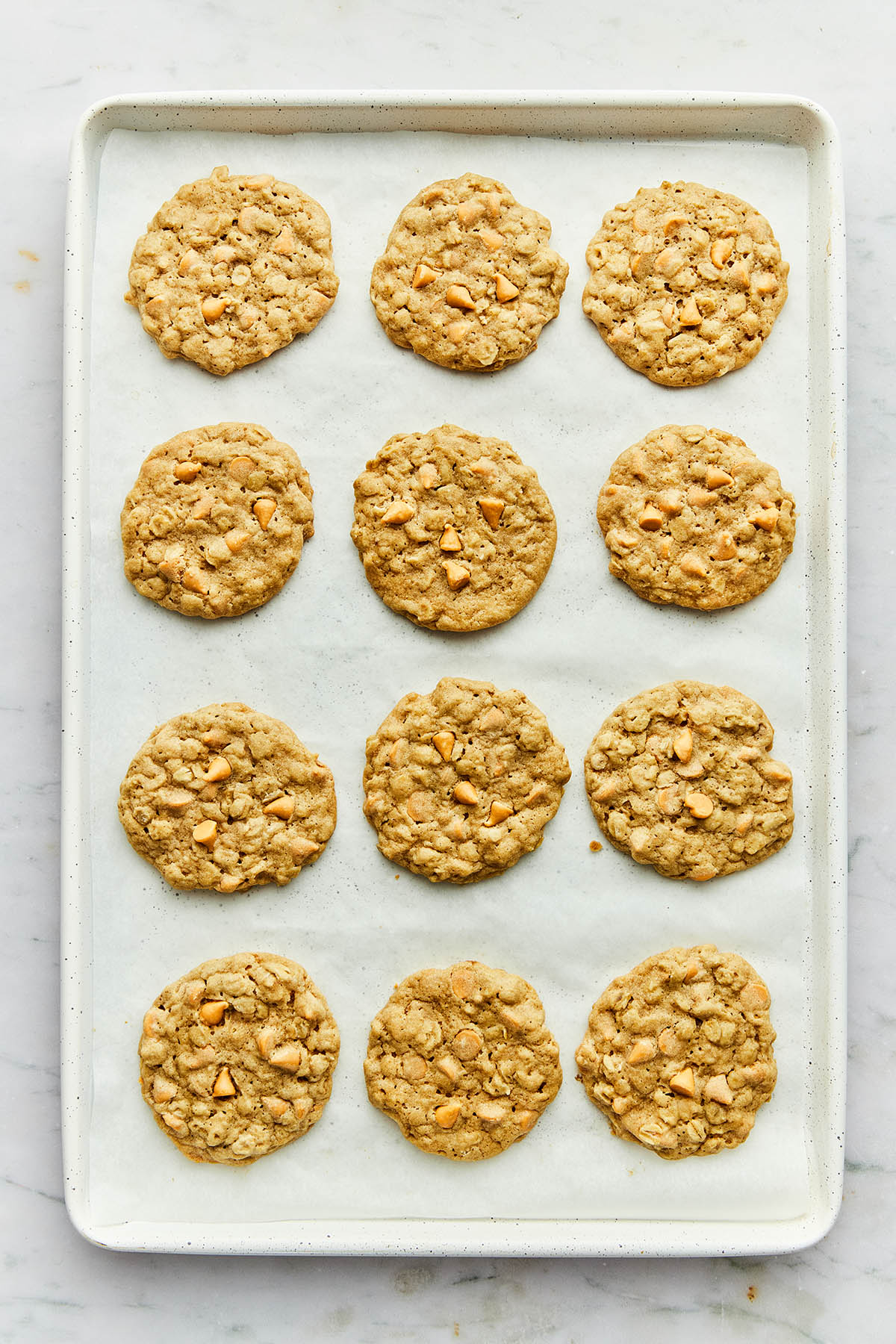 A pan of oatmeal scotchies.