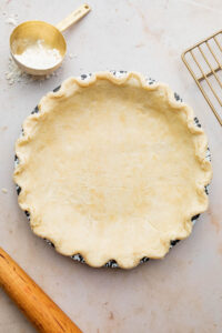 Unbaked all-butter pie crust.